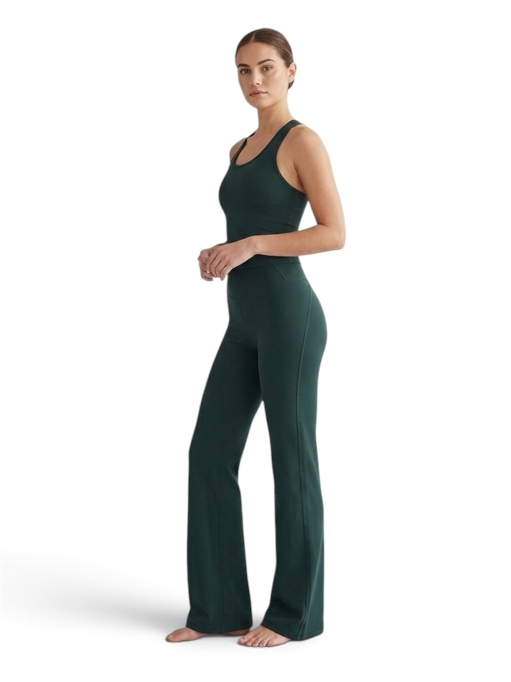 NWT Nike x SKIMS Matte High Waisted Slim Flare Leggings Dark Teal Small